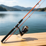 Orange 2-Piece Carbon Spinning Lure Rod – Lightweight, Versatile Long-Casting Rod