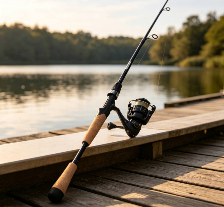 11 Carbon Fiber Spinning Lure Rod with Cork Grip – Versatile for Lakes and Reservoirs - Image 1