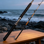 Carbon Fiber Surf Rod with Split EVA Grip – 2-Piece Long-Casting Design