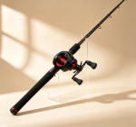 Red & Black Carbon Casting Lure Rod & Baitcasting Reel Combo – High-Sensitivity, Versatile Rod - Image 2