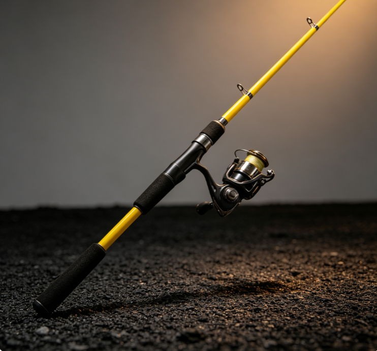 2 Vibrant Carbon Fiber Spinning Rod & Reel Combo – Lightweight & Portable Lure Rod - Image 1