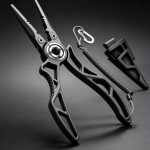 Lightweight Skeletonized Aluminum Alloy Fishing Pliers with Ball-Bearing Pivot