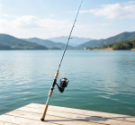 Light-Colored Carbon Spinning Lure Rod with Solid Wood Grip – Versatile Recreational Fishing Rod - Image 2