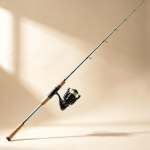 Light-Colored Carbon Spinning Lure Rod with Solid Wood Grip – Versatile Recreational Fishing Rod