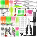 Multifunctional Lure Fishing Kit – Complete Set with Lures, Pliers, Fish Gripper, and Gear Bag