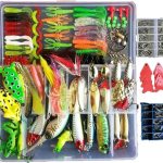 Multi-Compartment Lure Set: Hard Baits, Soft Baits, and Frog Lures
