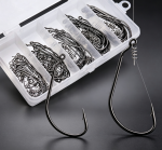 Stream Fishing Hook Set with Spring & Barb – Multi-Size Compartment Box - Image 2