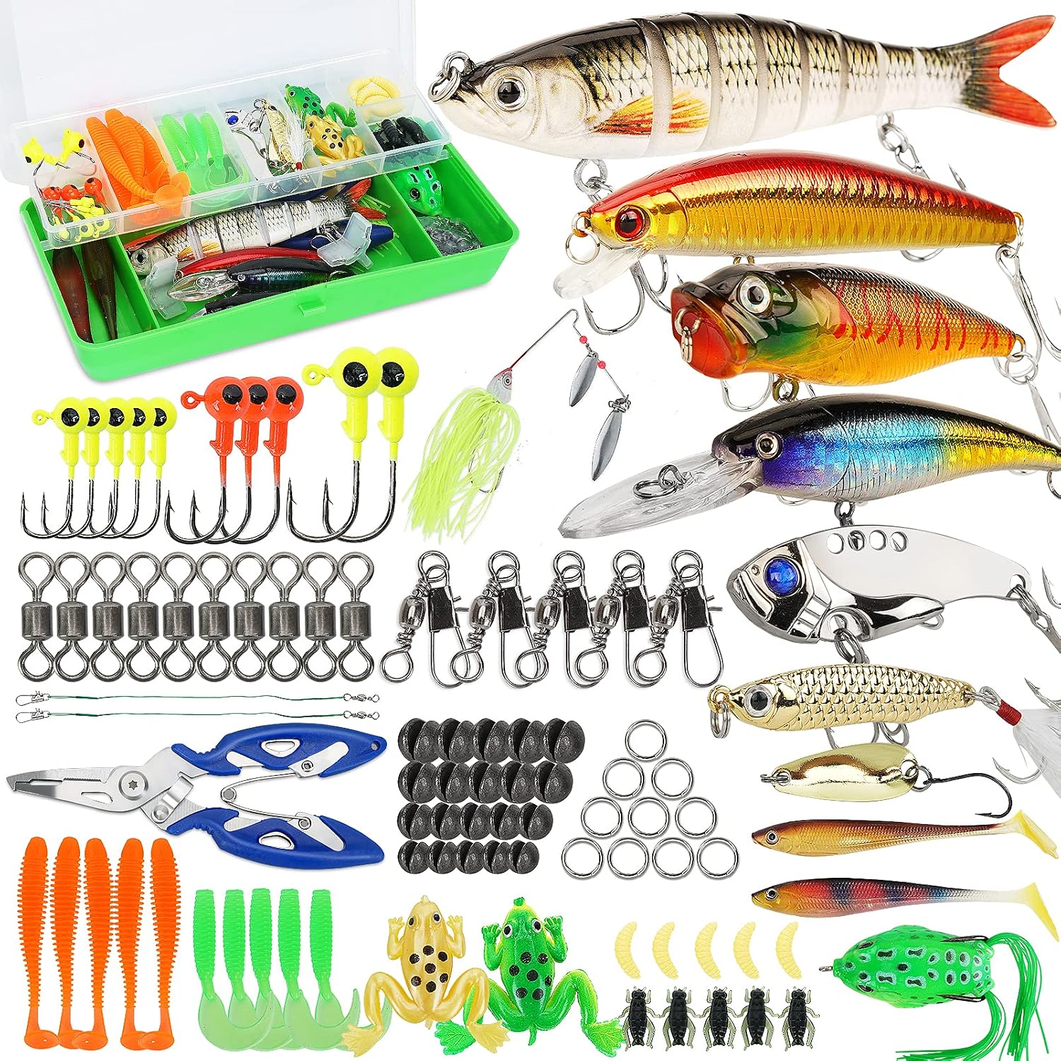 917q-RcXh7L._AC_SL1500_.jpg Comprehensive Multi-Functional Lure Set – Jointed Baits, Minnows, Poppers, VIBs, and More - Image 1